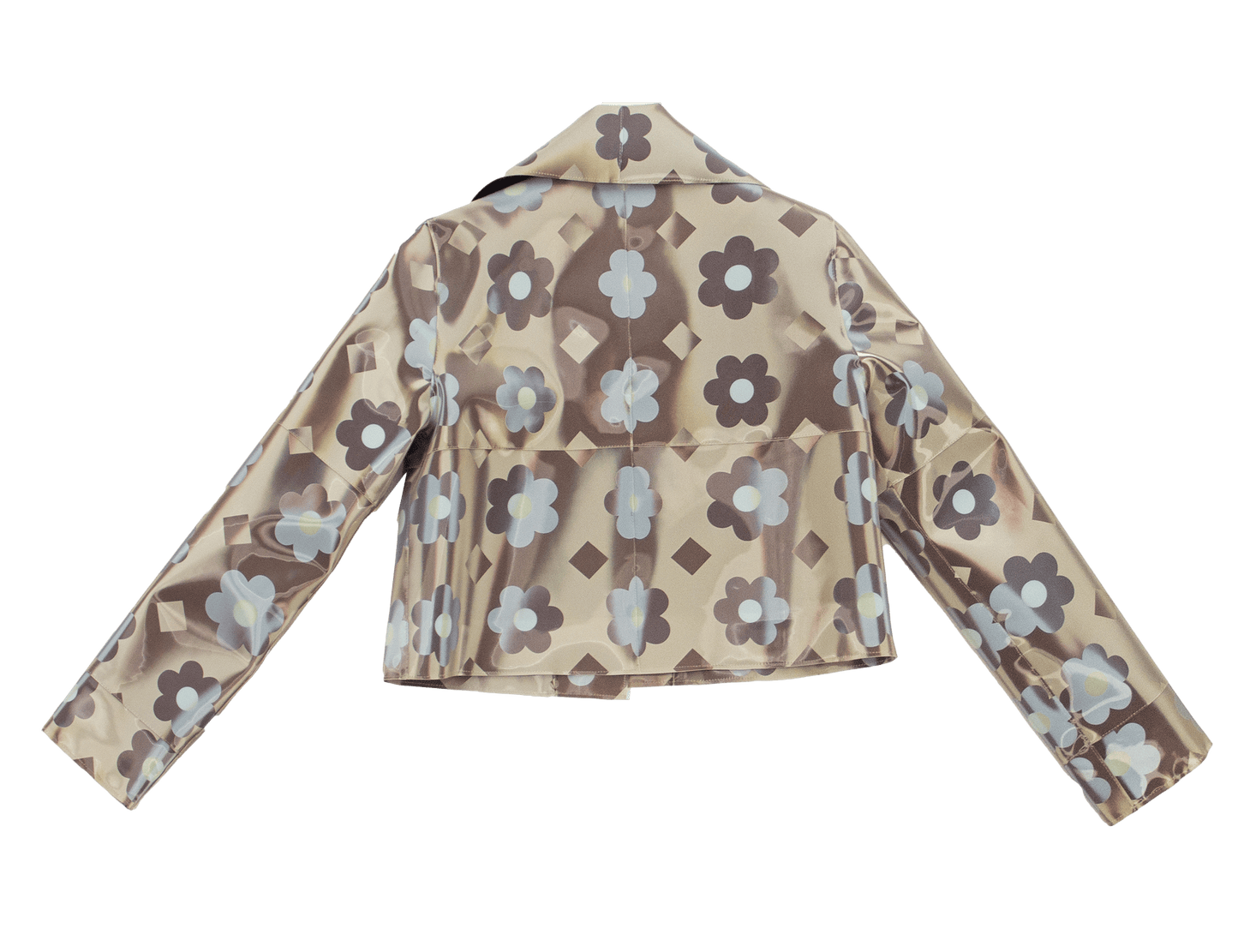 Holographic Flower Colour-Changing Crop Jacket-Leeann Huang-APOC STORE