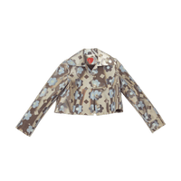 Holographic Flower Colour-Changing Crop Jacket-Leeann Huang-APOC STORE
