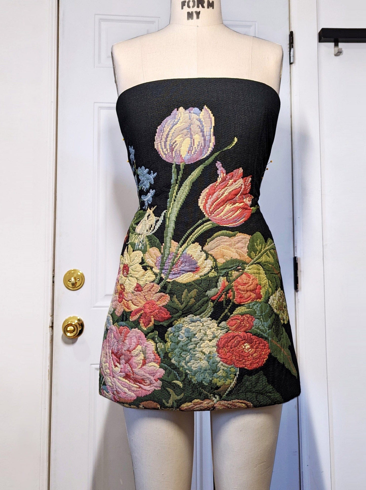 Flower Tapestry Dress-Kristin Mallison-APOC STORE