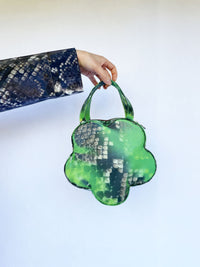 Colour Changing Green Python Flower Bag-Leeann Huang-APOC STORE