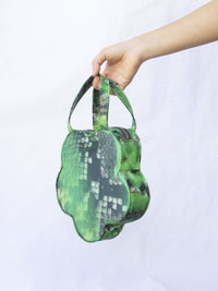 Colour Changing Green Python Flower Bag-Leeann Huang-APOC STORE