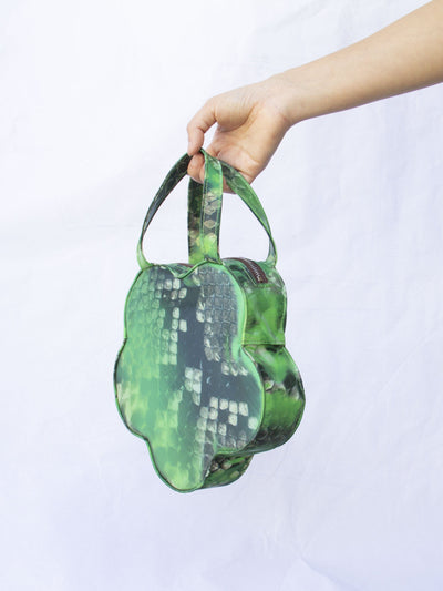 Colour Changing Green Python Flower Bag-Leeann Huang-APOC STORE