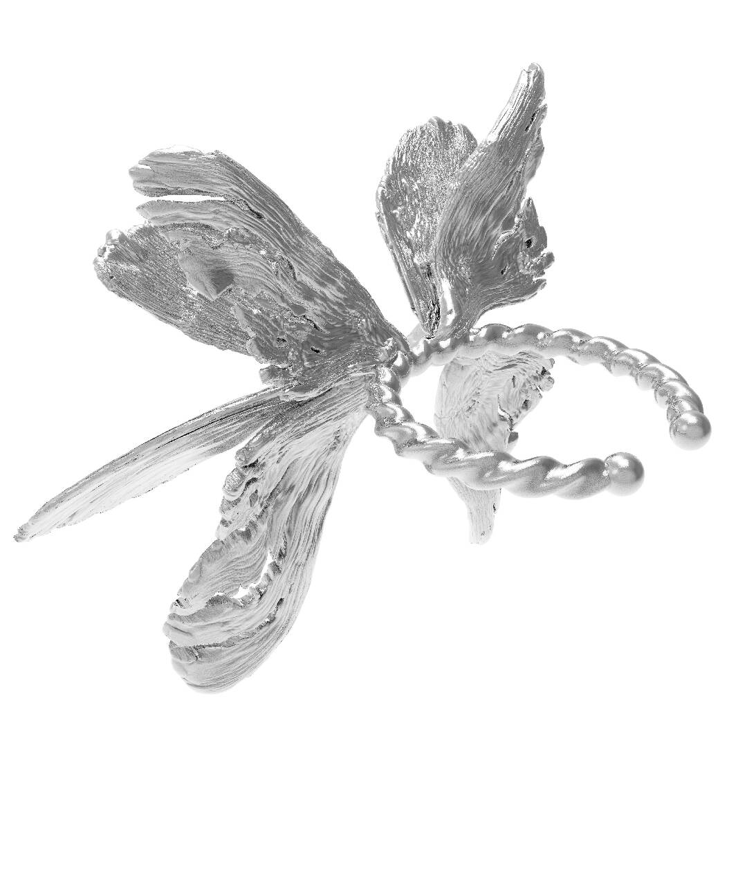 Silver Broken Moth Wings Ring-Ancient Future-APOC STORE