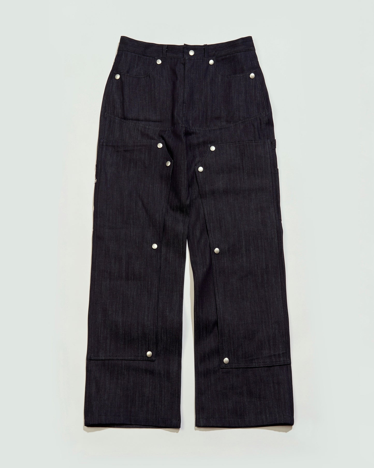 Denim Hidden Pocket Work Pants-EGNARTS-APOC STORE