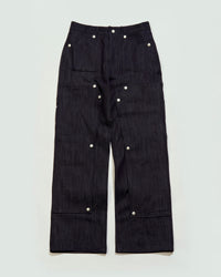 Denim Hidden Pocket Work Pants-EGNARTS-APOC STORE