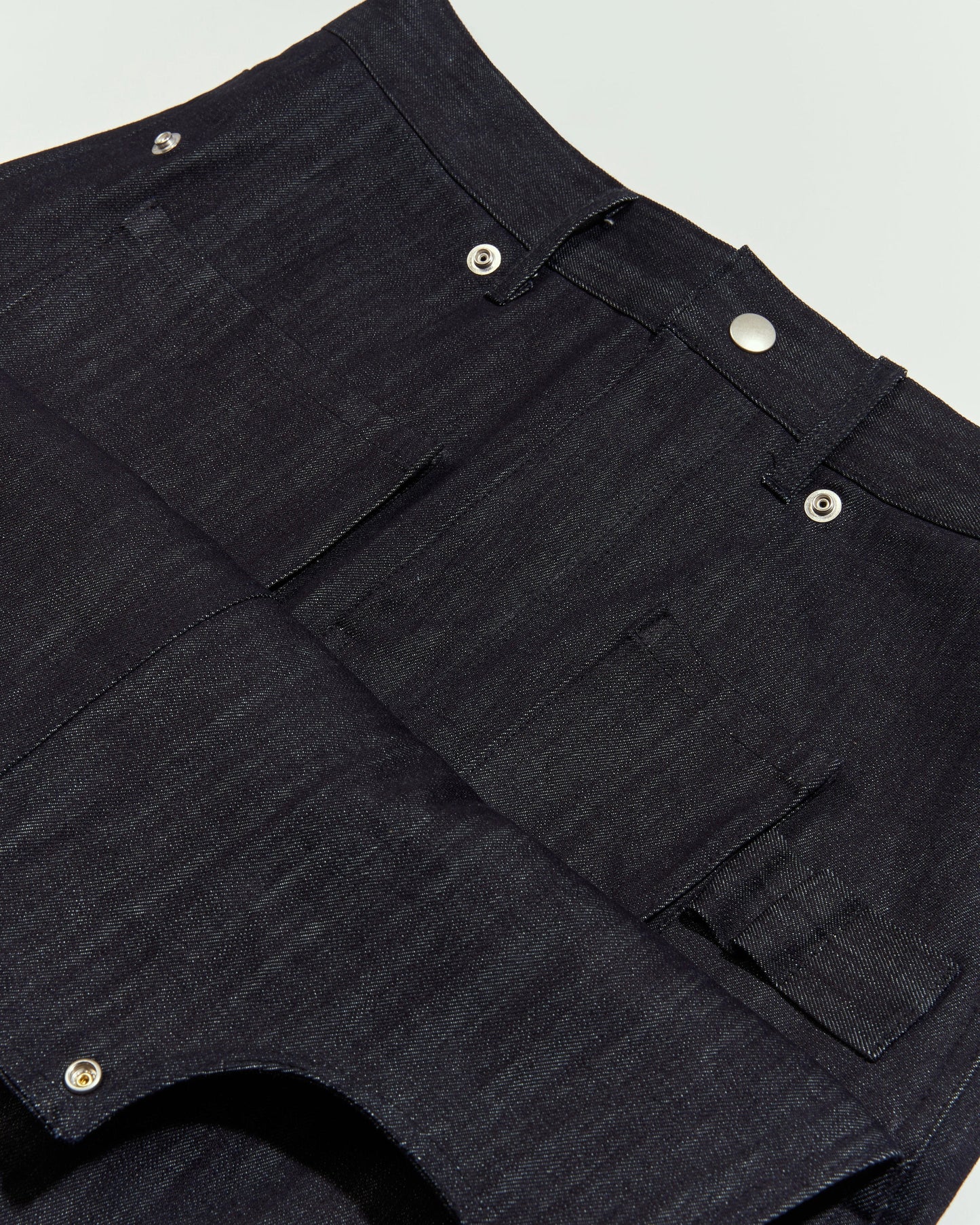 Denim Hidden Pocket Work Pants-EGNARTS-APOC STORE