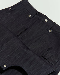 Denim Hidden Pocket Work Pants-EGNARTS-APOC STORE
