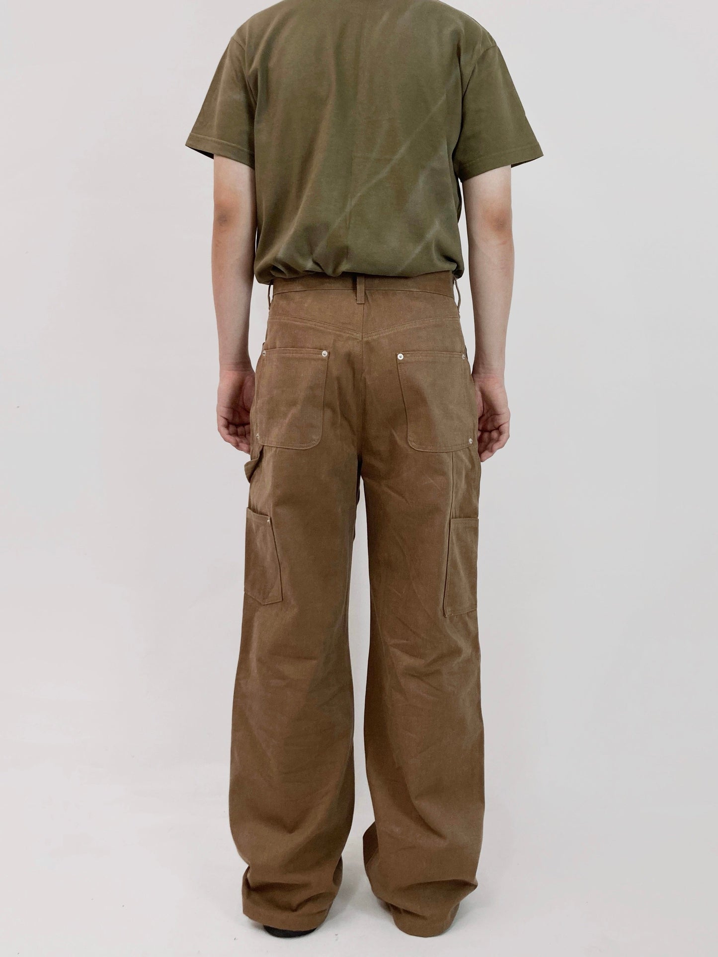 Brown Hidden Pocket Pants-EGNARTS-APOC STORE