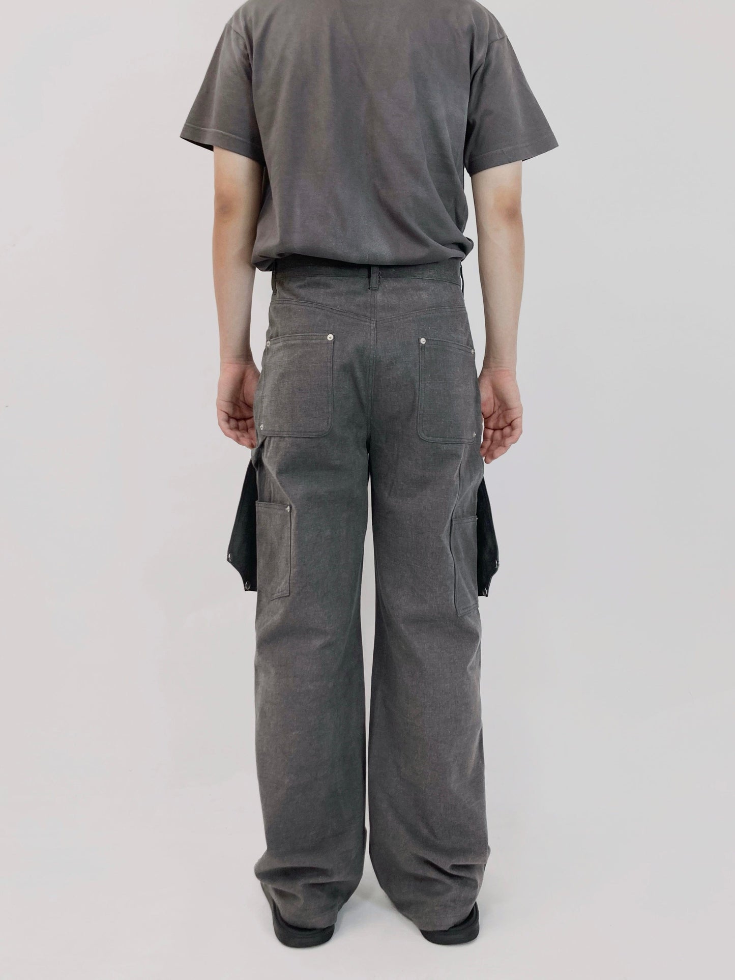 Charcoal Hidden Pocket Pants-EGNARTS-APOC STORE