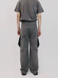 Charcoal Hidden Pocket Pants-EGNARTS-APOC STORE
