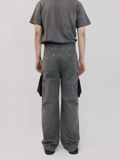 Charcoal Hidden Pocket Pants-EGNARTS-APOC STORE