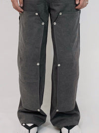 Charcoal Hidden Pocket Pants-EGNARTS-APOC STORE