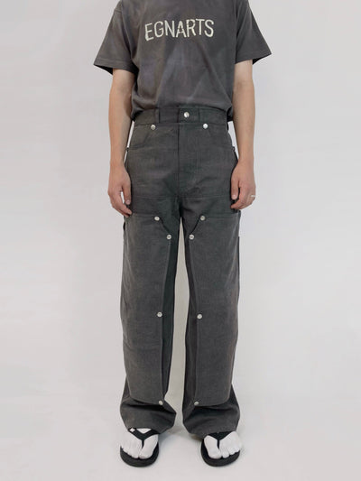 Charcoal Hidden Pocket Pants-EGNARTS-APOC STORE