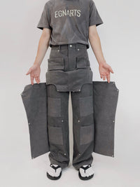 Charcoal Hidden Pocket Pants-EGNARTS-APOC STORE