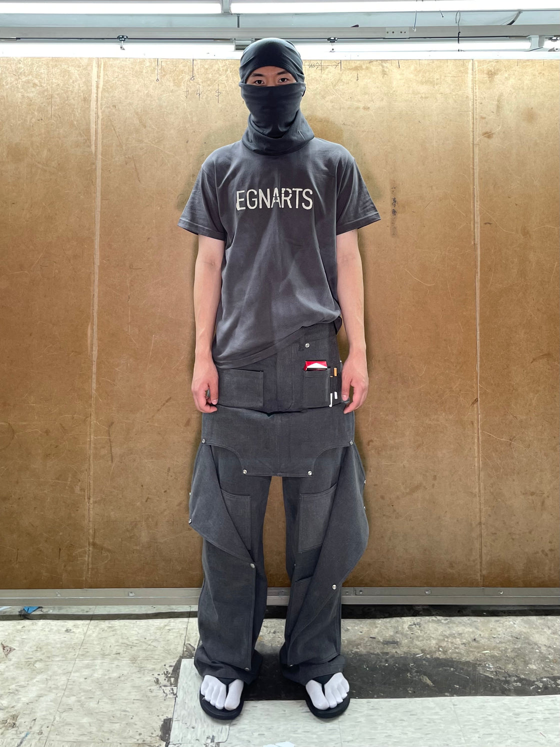 EGNARTS Charcoal Hidden Pocket Pants APOC STORE