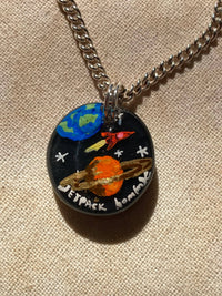 Space Charm Sterling Silver Bracelet-Jetpack Hom(m)e-APOC STORE