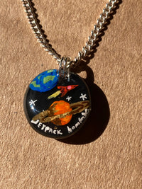 Space Charm Sterling Silver Bracelet-Jetpack Hom(m)e-APOC STORE