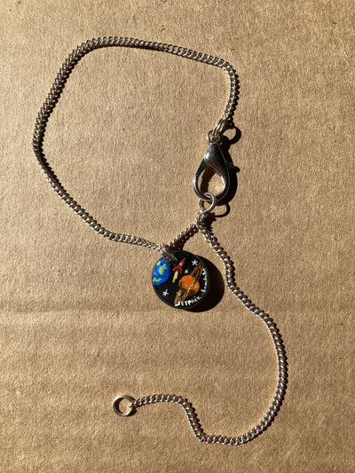 Space Charm Sterling Silver Bracelet-Jetpack Hom(m)e-APOC STORE