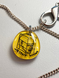 Headbox yellow charm sterling silver bracelet-Jetpack Hom(m)e-APOC STORE