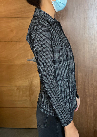 Overdyed Stretch Weave Shirt-Luna Del Pinal-APOC STORE