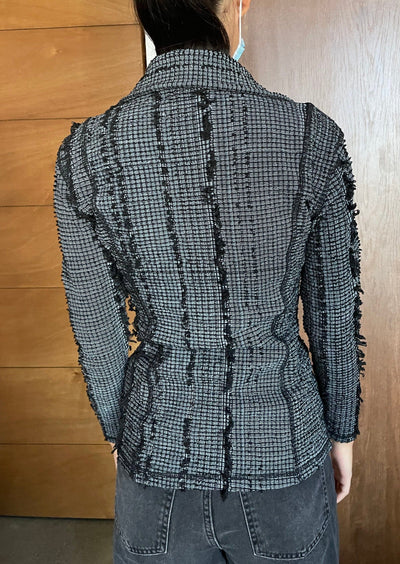 Overdyed Stretch Weave Shirt-Luna Del Pinal-APOC STORE