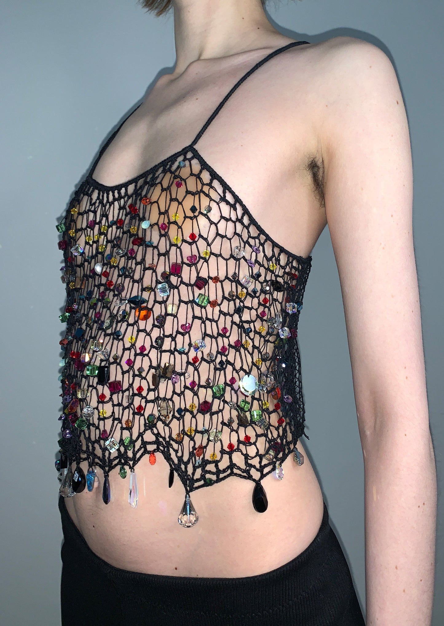 Crystal Mesh Top-Lou de Bètoly-APOC STORE