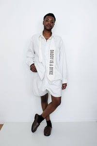 Daddy Is A Dyke White Tie-Ella Boucht-APOC STORE