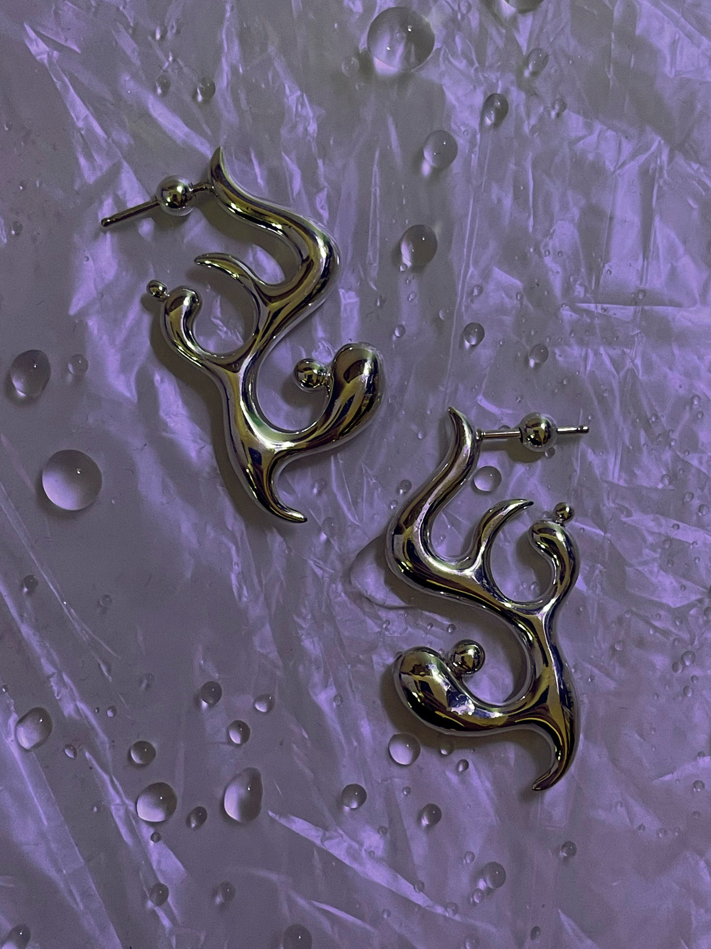 Succulent Flame Earrings-Hannah Jewett-APOC STORE