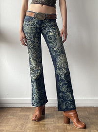 Hand Painted Jeans-Anna Castellano-APOC STORE