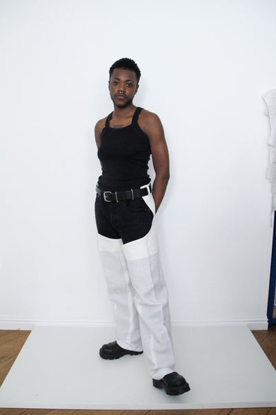 Tuli White Linen Chaps-Ella Boucht-APOC STORE