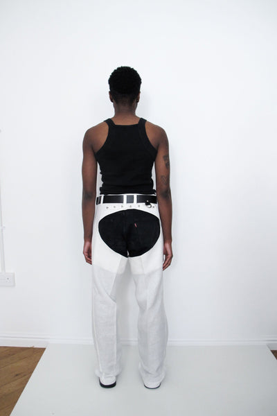 Tuli White Linen Chaps-Ella Boucht-APOC STORE