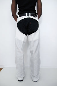 Tuli White Linen Chaps-Ella Boucht-APOC STORE