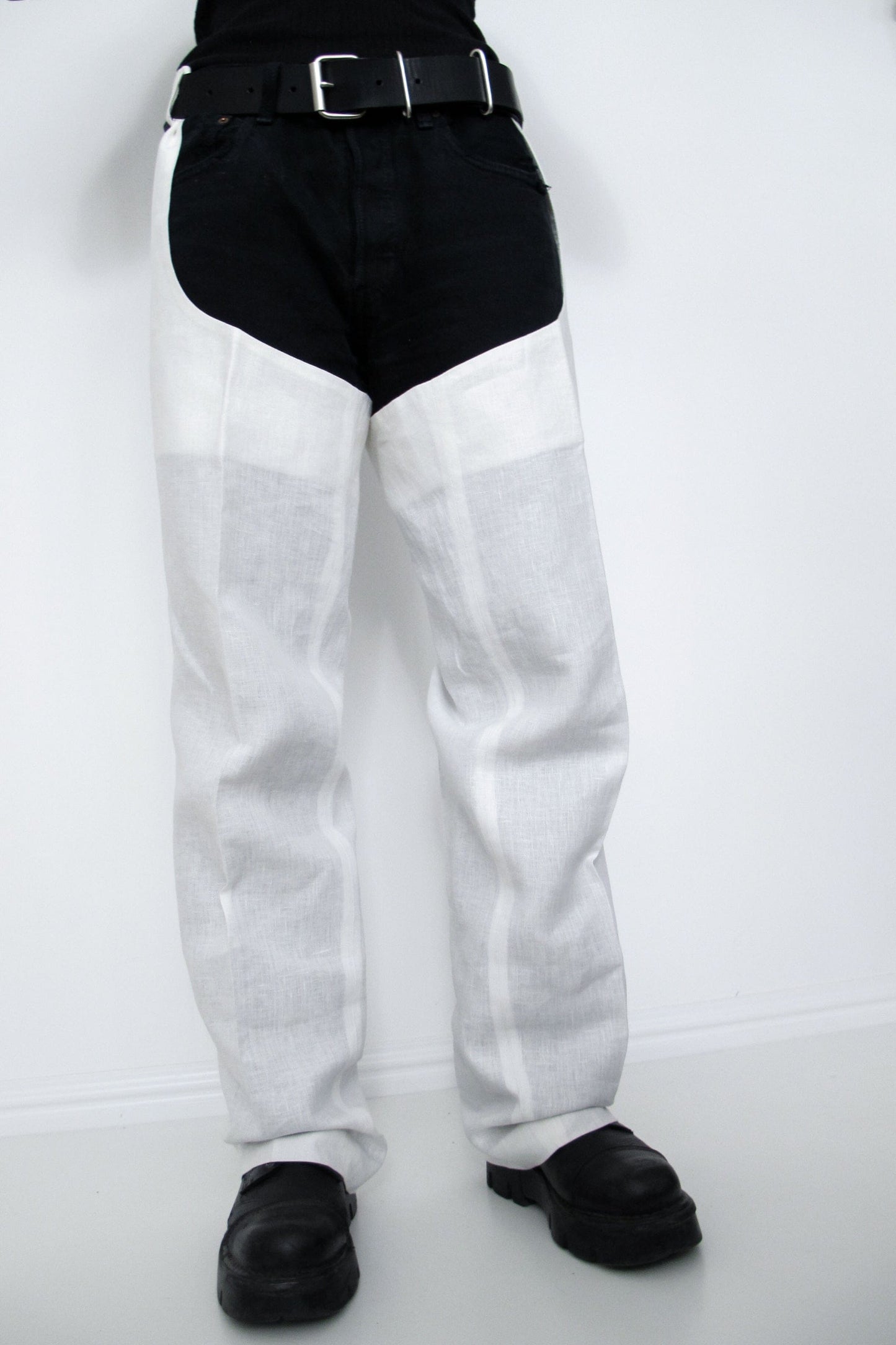 Tuli White Linen Chaps-Ella Boucht-APOC STORE