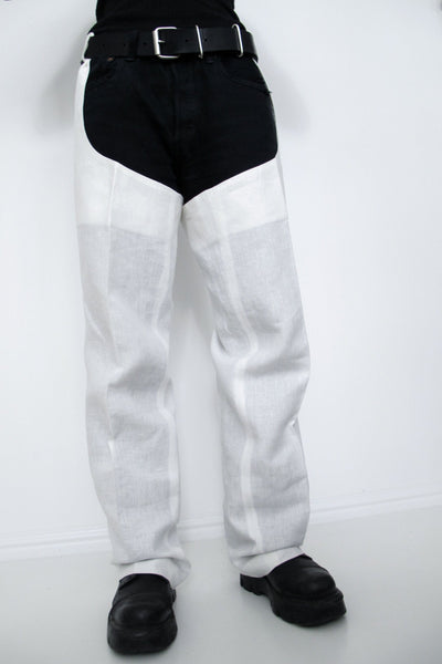 Tuli White Linen Chaps-Ella Boucht-APOC STORE