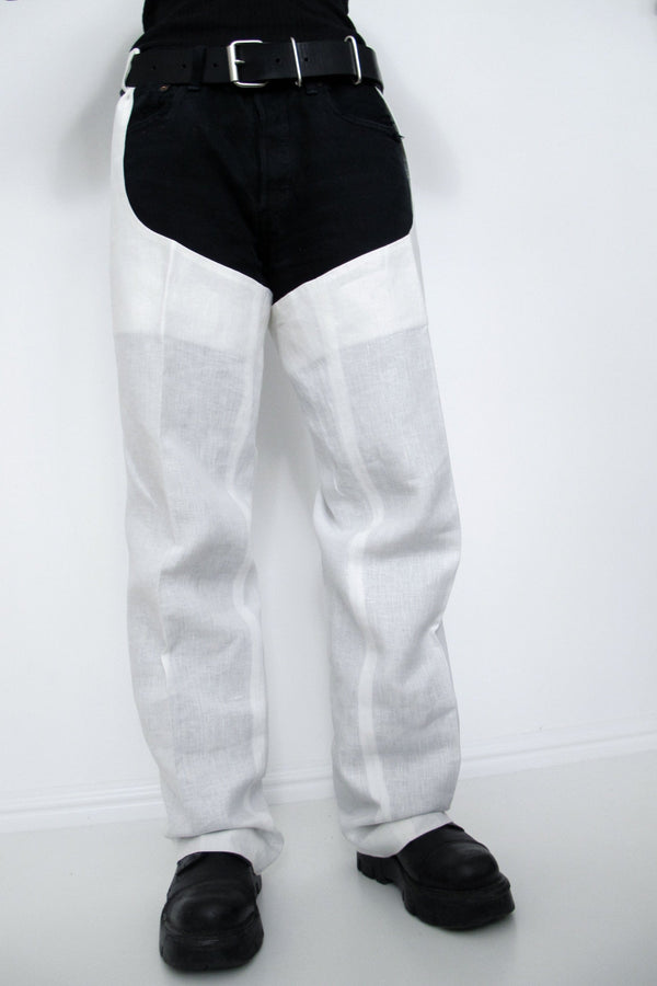 Tuli White Linen Chaps-Ella Boucht-APOC STORE