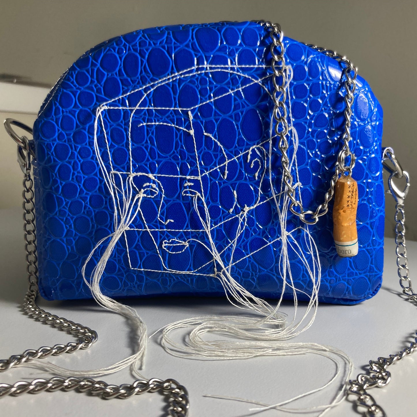 Embroidered Mini Bag Blue-Jetpack Hom(m)e-APOC STORE
