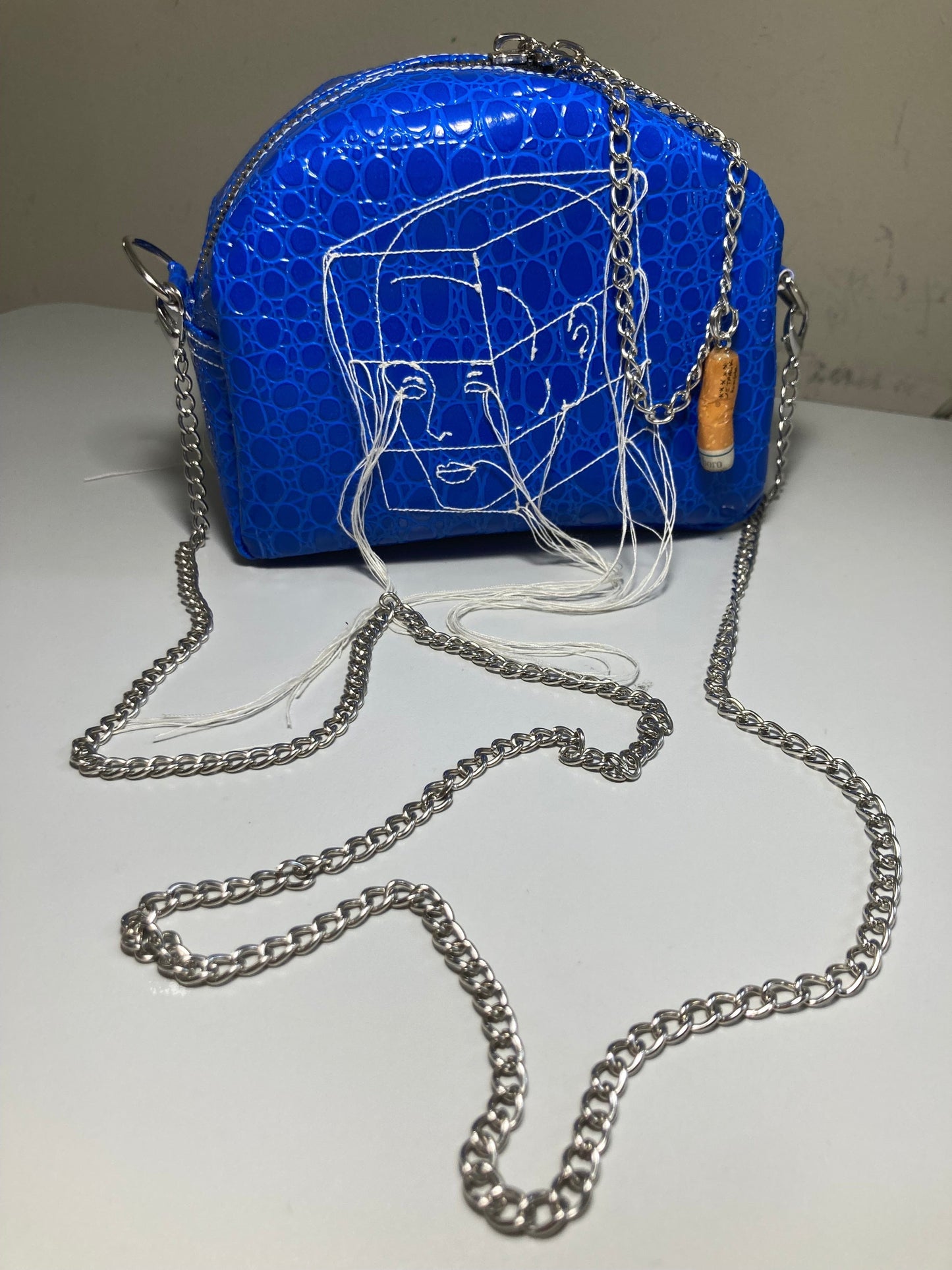 Embroidered Mini Bag Blue-Jetpack Hom(m)e-APOC STORE