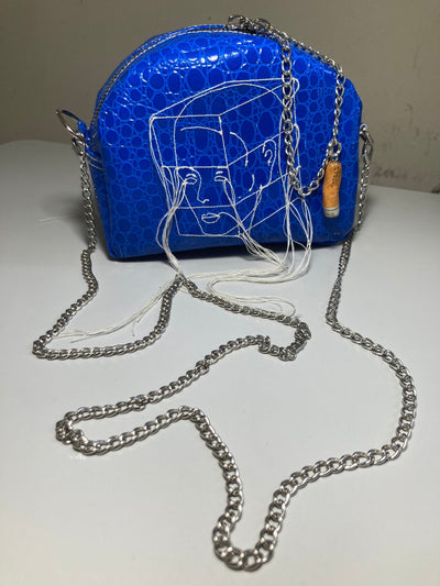 Embroidered Mini Bag Blue-Jetpack Hom(m)e-APOC STORE