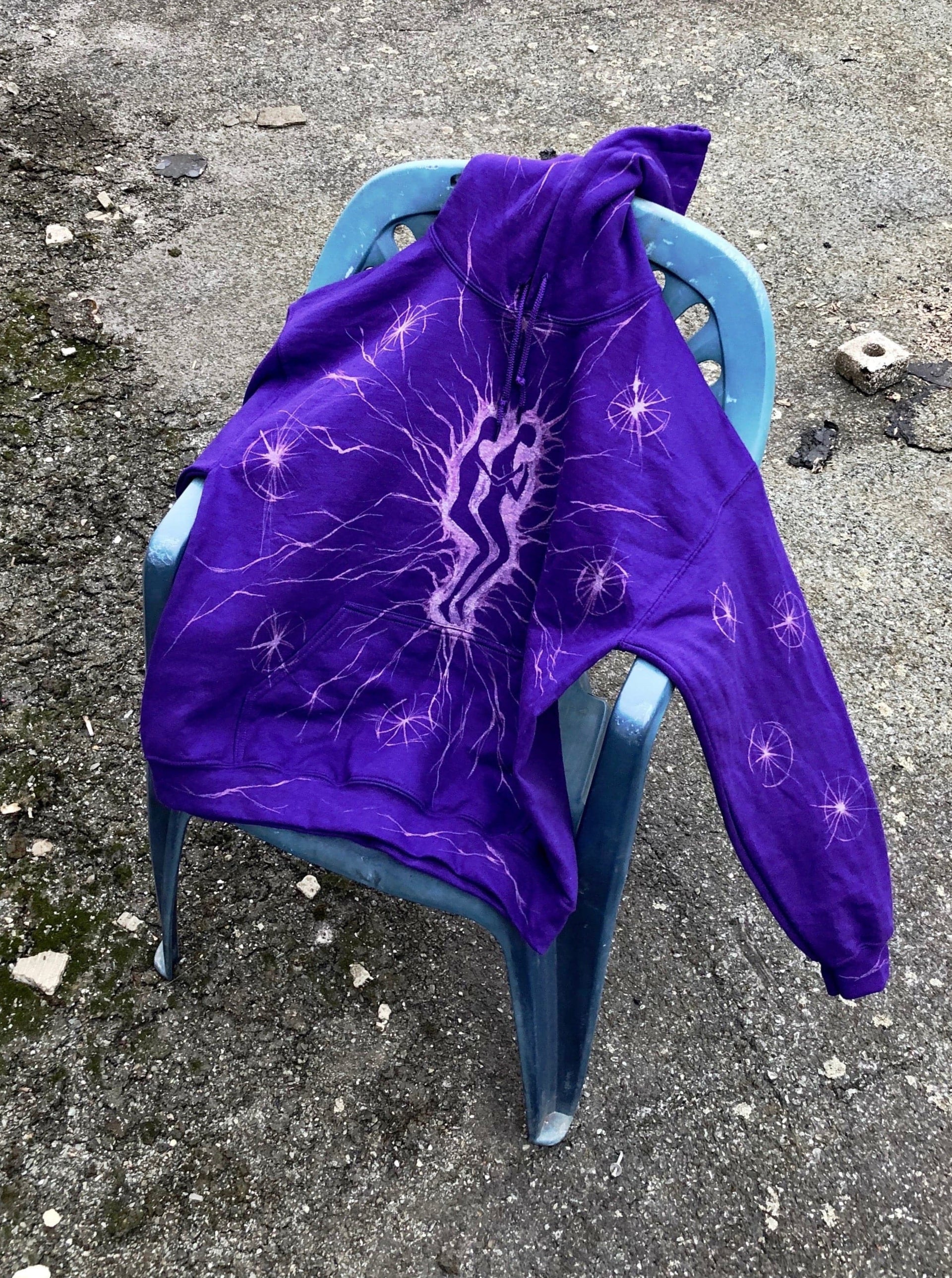 JT Air Shoodie - Combinaison Chemise Manches Longues + Sweat à Capuche - Sarcelle/Violet - X-Large