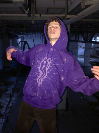 Ritual Hoodie Electric Violet-Thibaut Knapp-APOC STORE