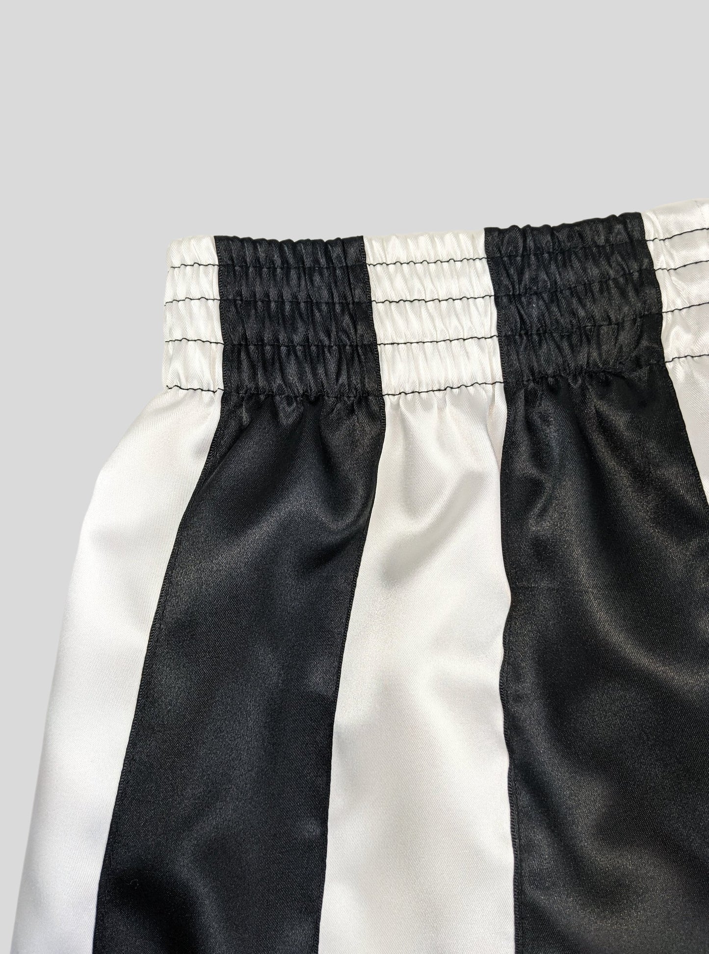 Ribbon Shorts Black & White-Adam Jones-APOC STORE