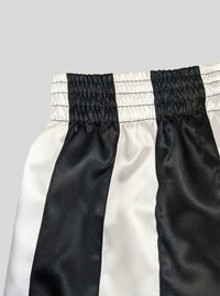 Ribbon Shorts Black & White-Adam Jones-APOC STORE