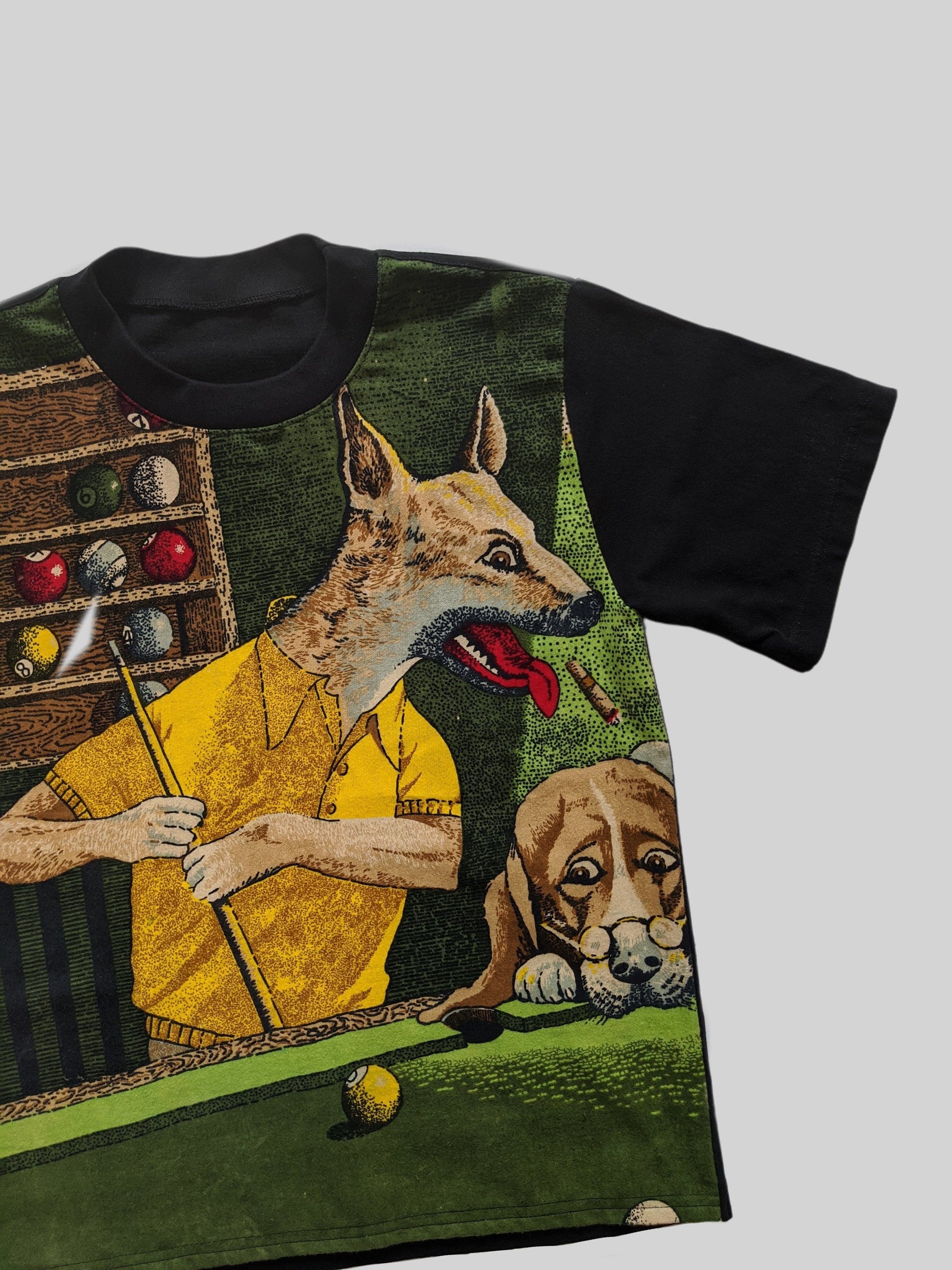 Dogs Playing Pool T-shirt-Adam Jones-APOC STORE