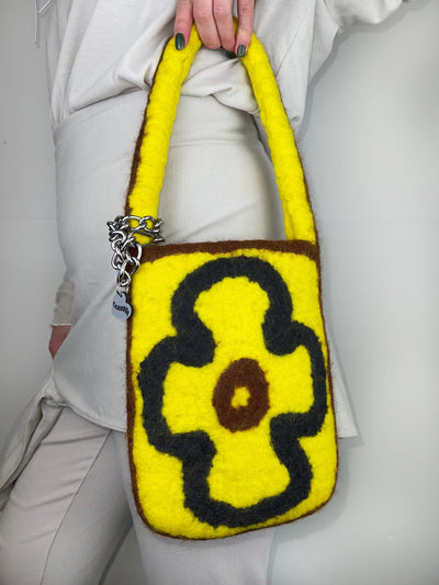 2D Yellow Mini Flower Bag-Carboot-APOC STORE