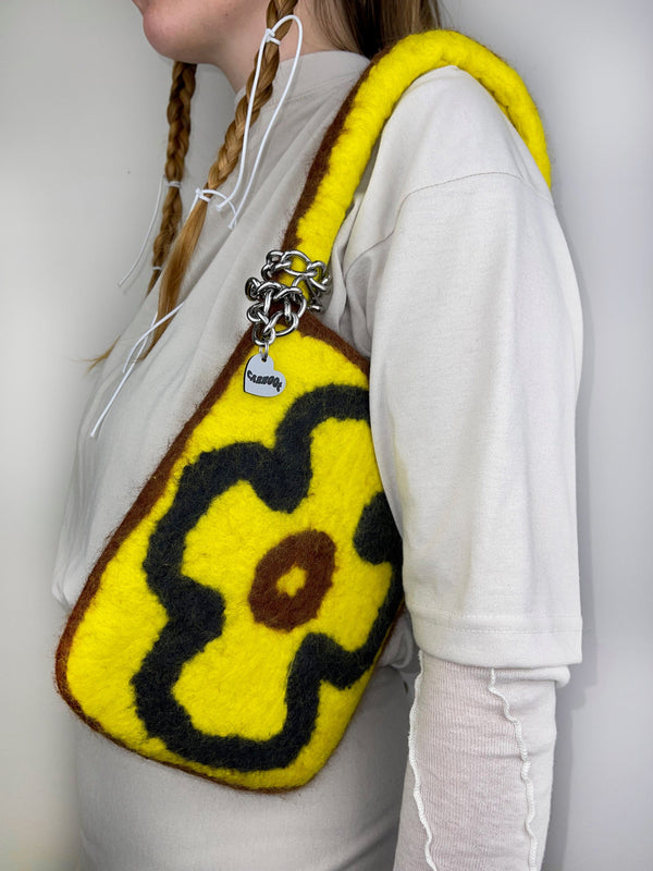 2D Yellow Mini Flower Bag-Carboot-APOC STORE