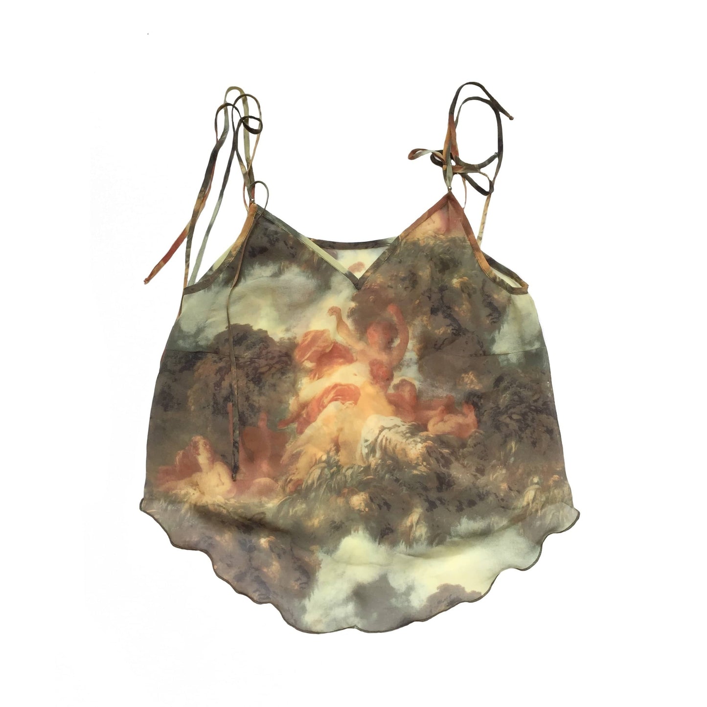 Baroque Silk Top-Polyhedron-APOC STORE