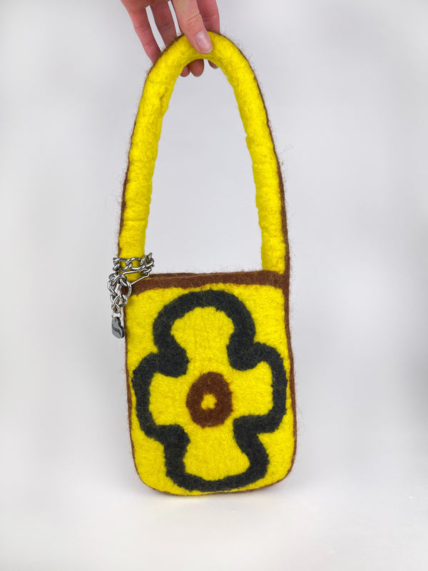2D Yellow Mini Flower Bag-Carboot-APOC STORE
