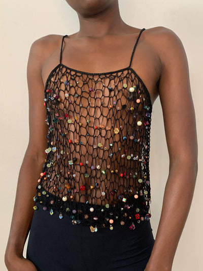 Crystal Mesh Top-Lou de Bètoly-APOC STORE