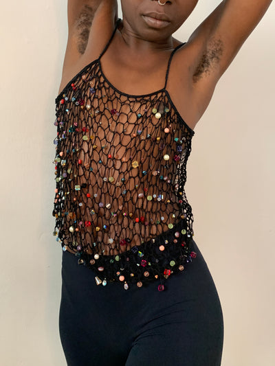 Crystal Mesh Top-Lou de Bètoly-APOC STORE