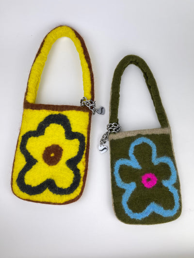 2D Yellow Mini Flower Bag-Carboot-APOC STORE